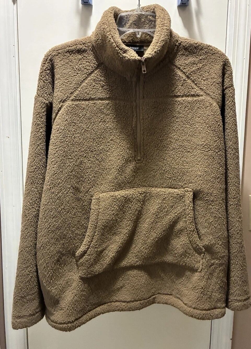 Blu Pepper Ladies Pull Over Fleece Medium Beige Super Soft